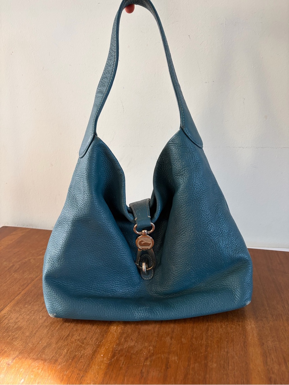 Dooney & Bourke Pebble Leather metal lock Hobo